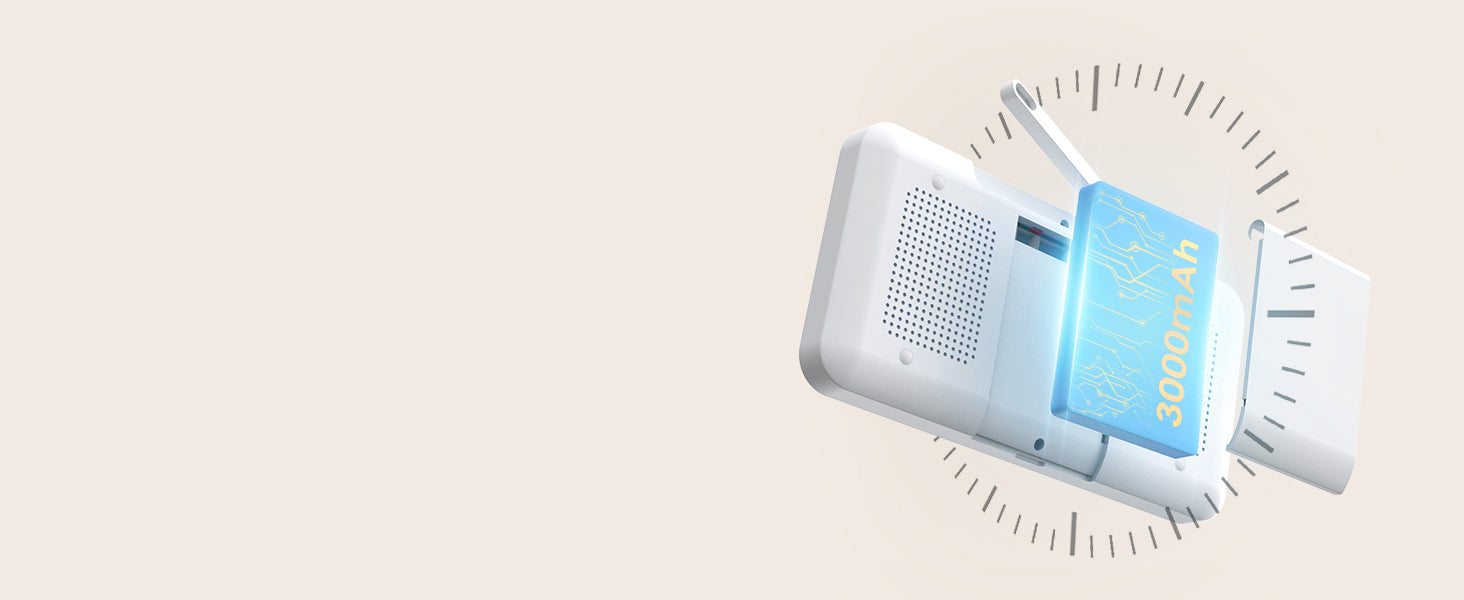 BOIFUN 2K WiFi Baby Monitor with 5'' Screen, 2-Way Talk