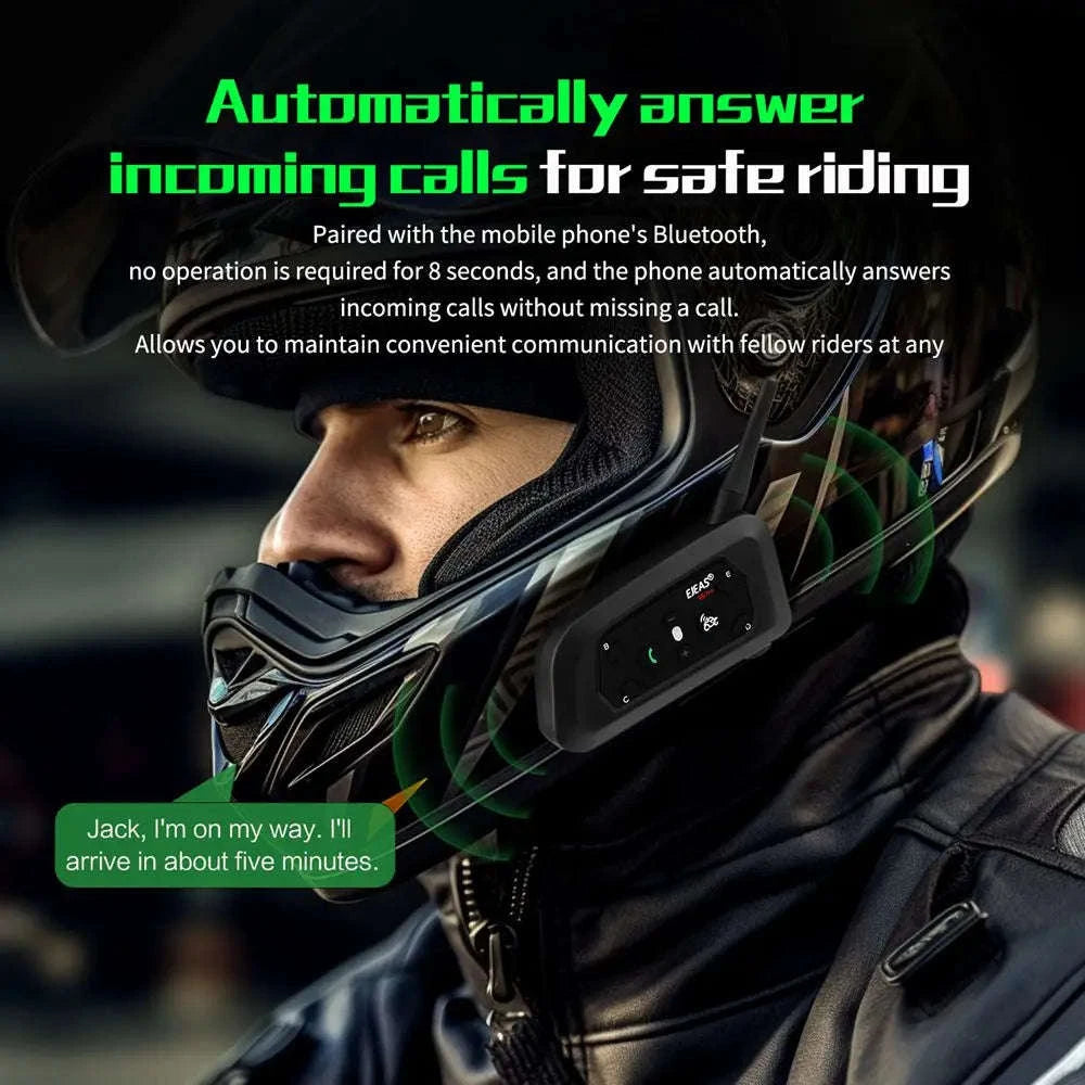 EJEAS V6 Pro+ Motorcycle Helmet Intercom Bluetooth Headset-Single Pack / spain