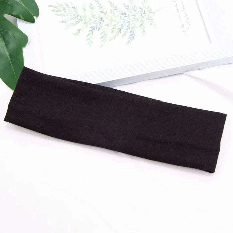Elastic Cotton HairBand for Secure, Comfortable All-Day Hold-Light Grey