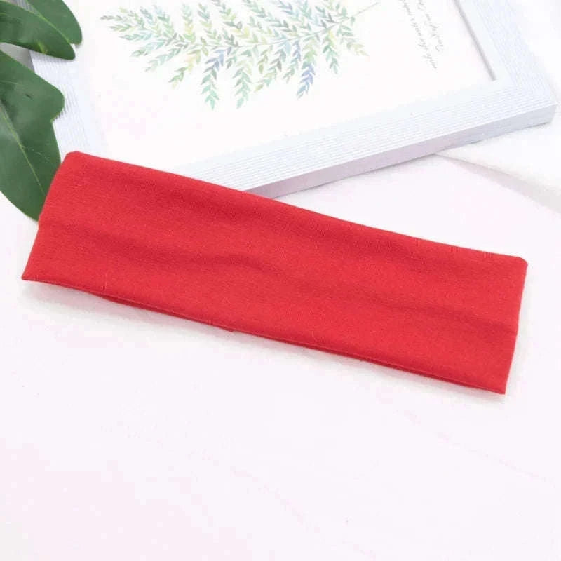 Elastic Cotton HairBand for Secure, Comfortable All-Day Hold-Light Grey