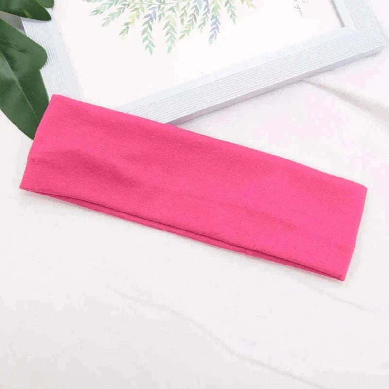 Elastic Cotton HairBand for Secure, Comfortable All-Day Hold-Light Grey