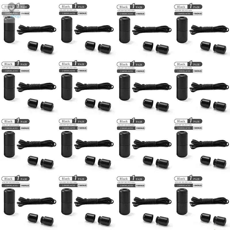 Elastic No Tie Shoelaces – Effortless Fit for Kids and Adults-16 Pairs White / 100cm