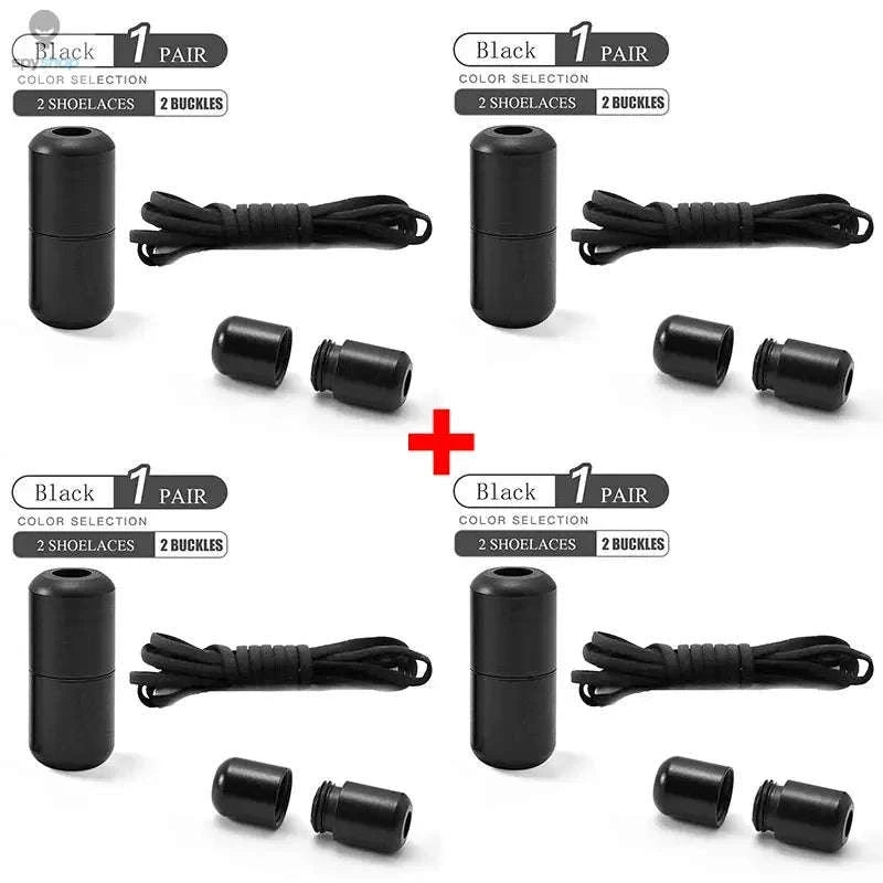 Elastic No Tie Shoelaces – Effortless Fit for Kids and Adults-16 Pairs White / 100cm