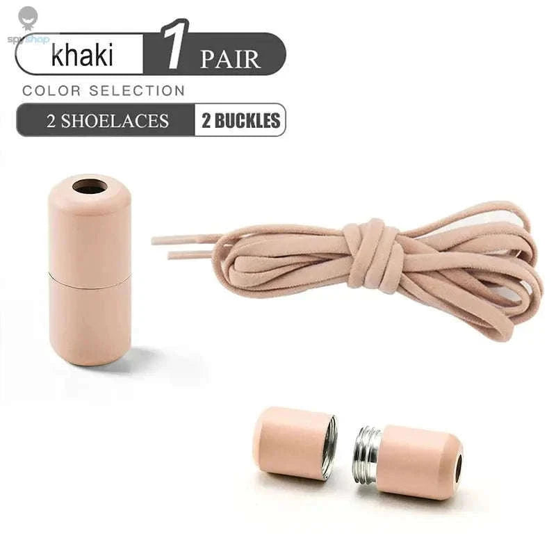 Elastic No Tie Shoelaces for Kids and Adults-16 Pairs White / 100cm