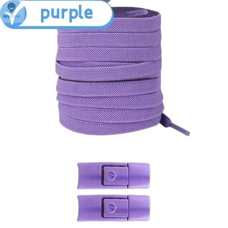 Elastic Shoelaces No-Tie Press Lock Laces for Secure Fit-RRRRR