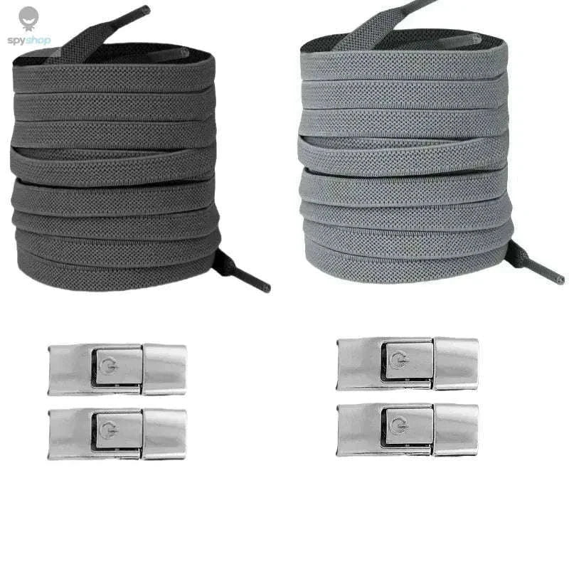 Elastic Shoelaces No-Tie Press Lock Laces for Secure Fit-RRRRR