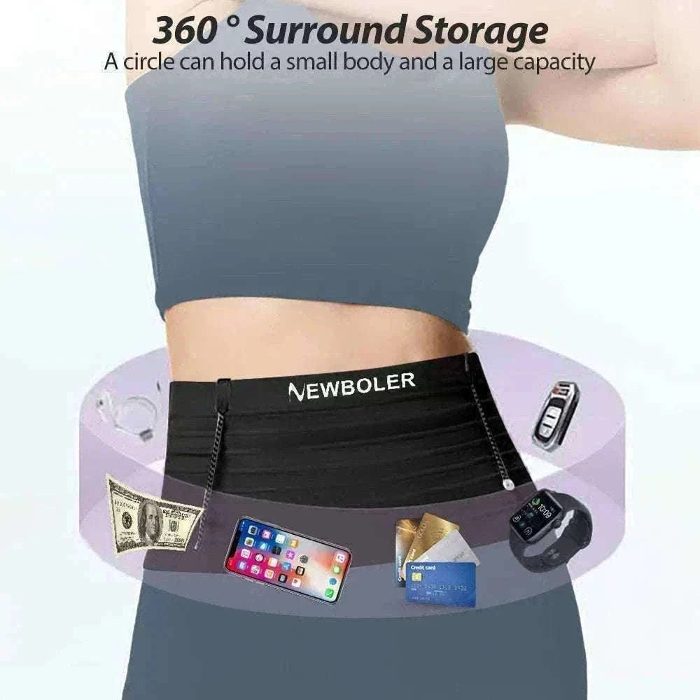 Elastic Sports Waist Bag Pack for Running and Training-BAG652-500ML / L / CHINA