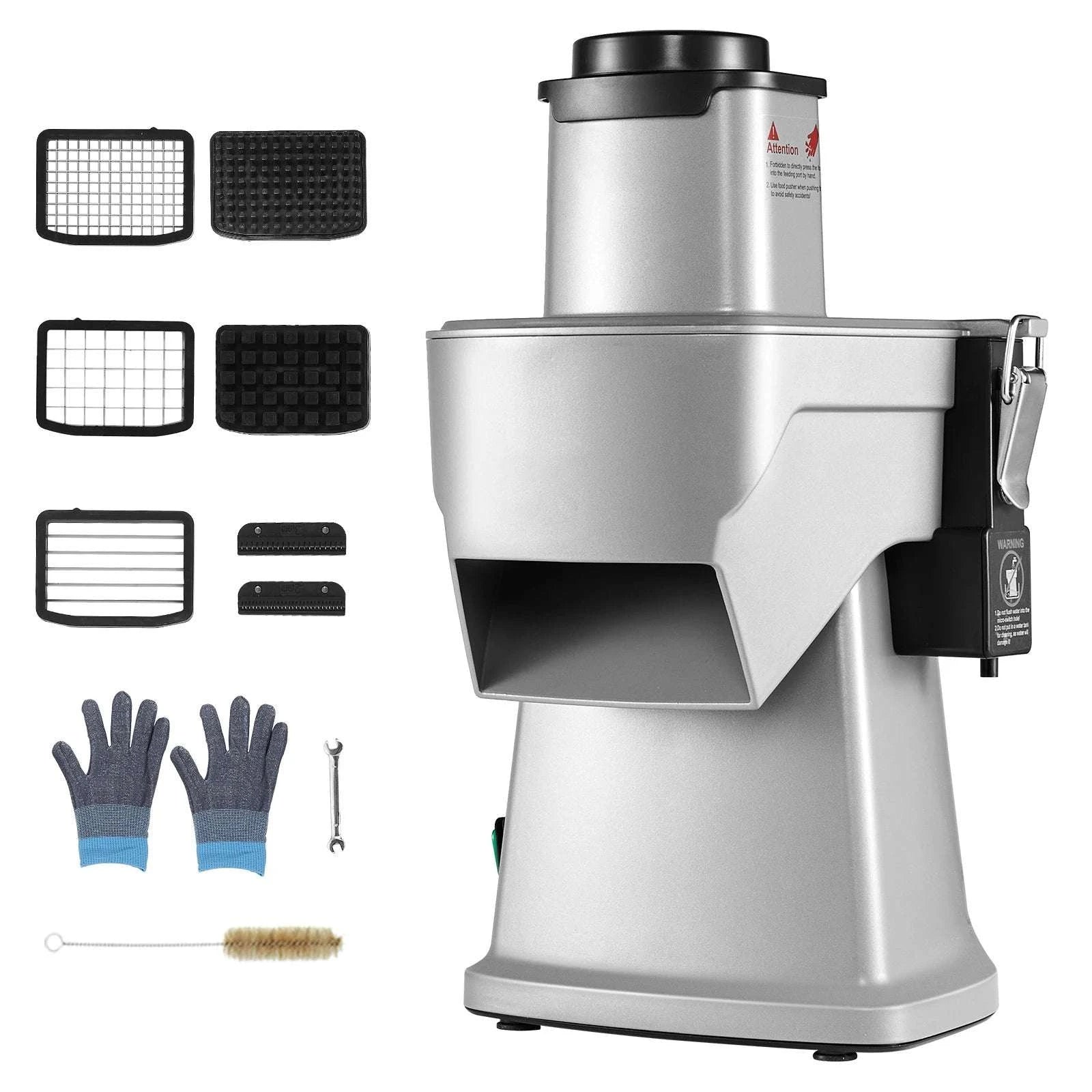 Electric 4-in-1 Vegetable Slicer for Fast Slicing, Dicing & Shredding-Vegetable Slicer / United States