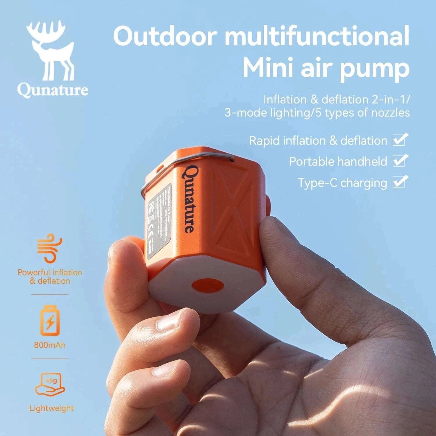 Electric Air Pump for Inflatable Mattresses, Pillows and More-600153-1