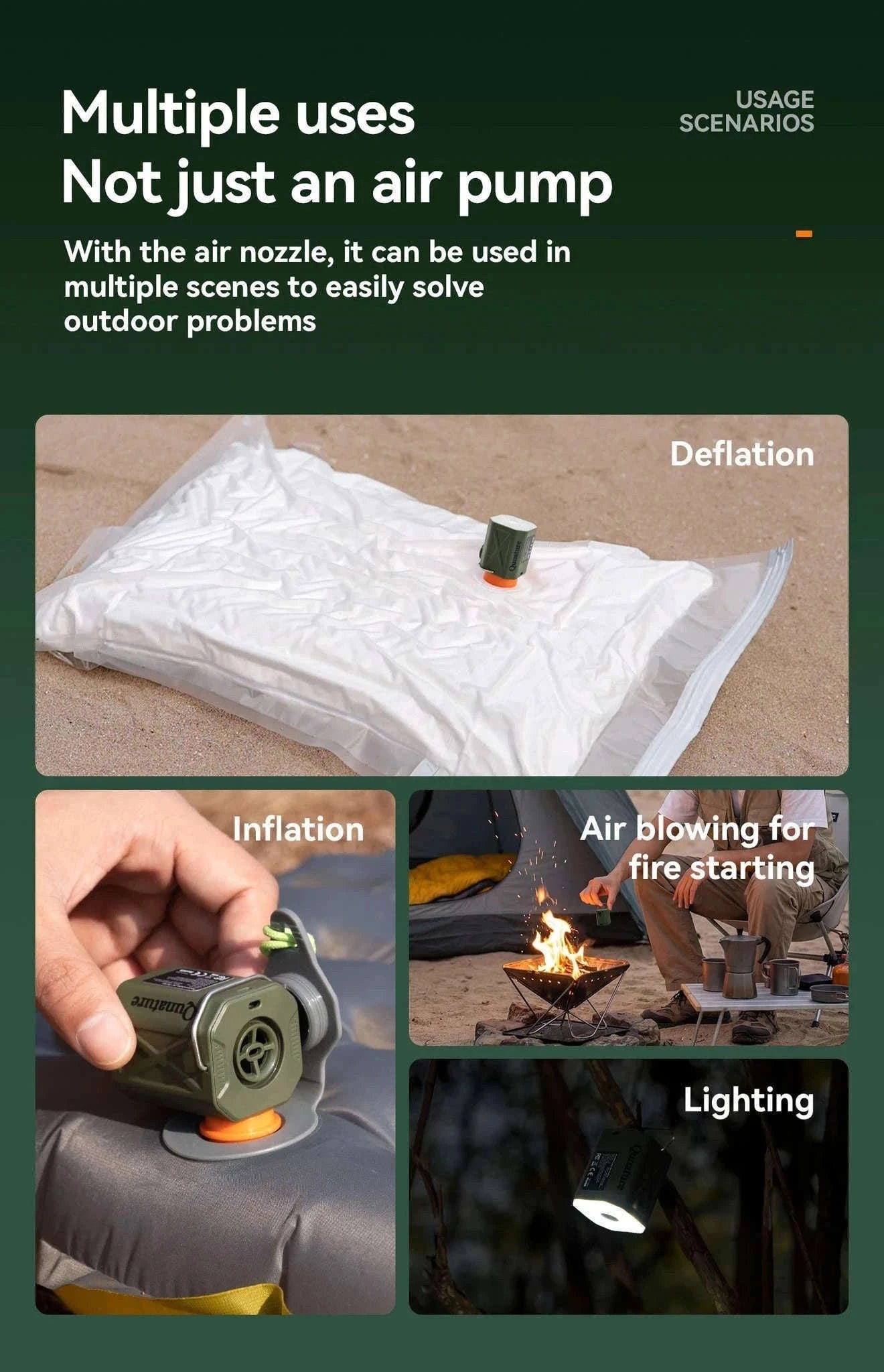 Electric Air Pump for Inflatable Mattresses, Pillows and More-600153-1