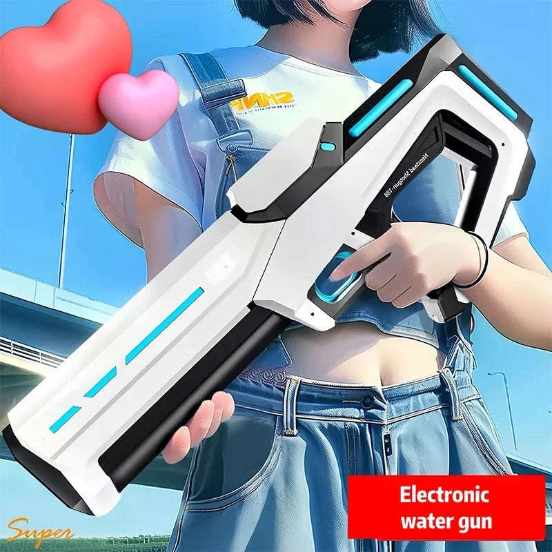 Electric Automatic Water Gun Toy-Blue