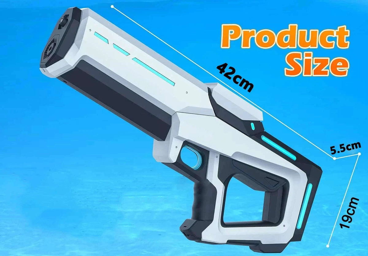 Electric Automatic Water Gun Toy for Fast Outdoor Water Battles-WHITE