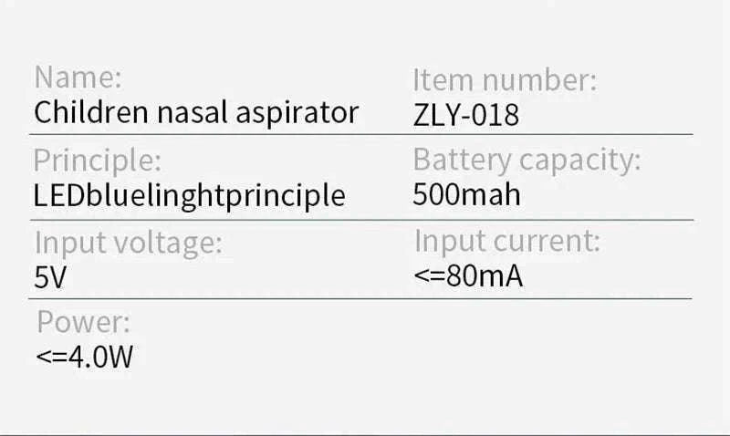 Electric Baby Nasal Aspirator Rechargeable Gentle Suction-Pink