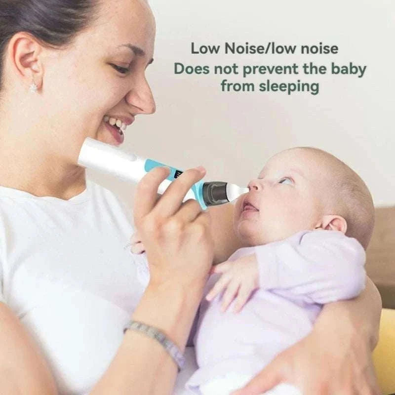 Electric Baby Nasal Aspirator Rechargeable Gentle Suction-Pink