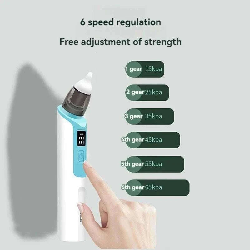 Electric Baby Nasal Aspirator Rechargeable Gentle Suction-Pink