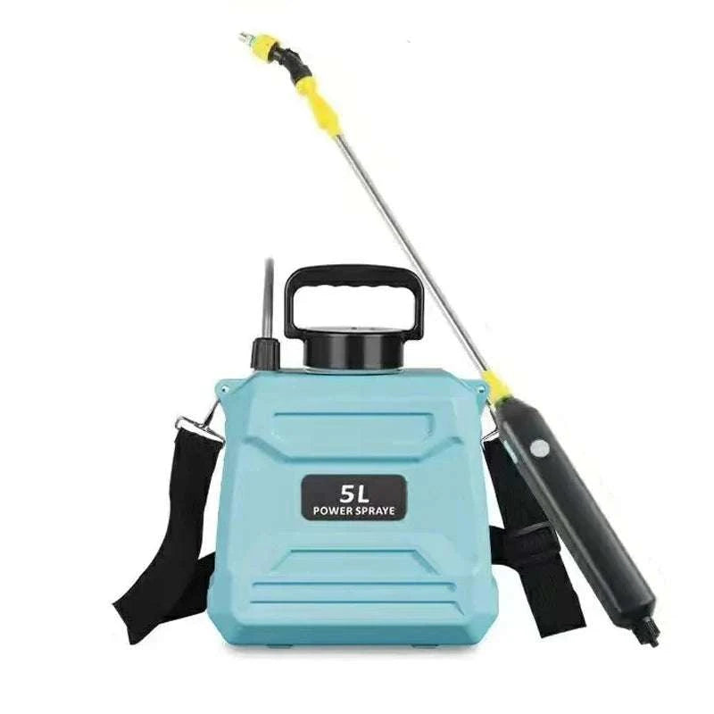 Electric Backpack Garden Sprayer 5L/8L with Adjustable Nozzles-5L-green
