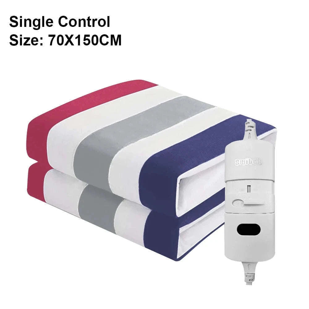Electric Blanket 220V Thicker Automatic Thermostat Heating Blanket-70x150cm Lattice / EU