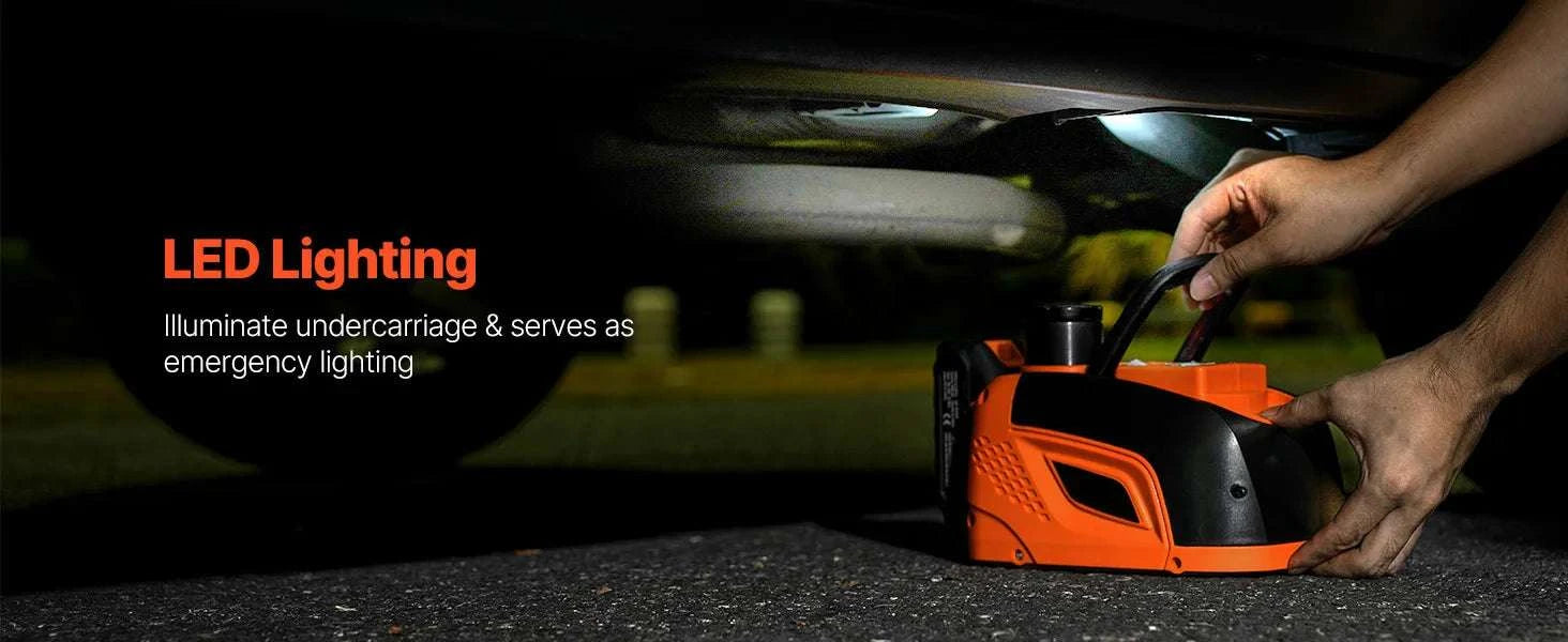 Electric Car Jack 5T with Remote Control & LED Light-5T / france