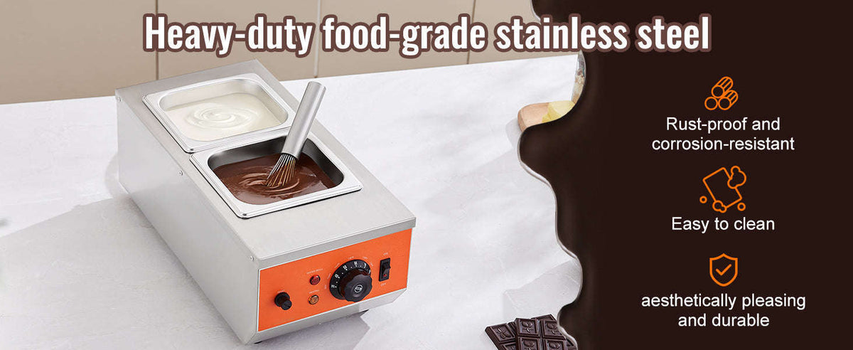 Electric Chocolate Tempering Machine with 2 or 3 Tanks-26.5 Lbs 3 Tanks / france