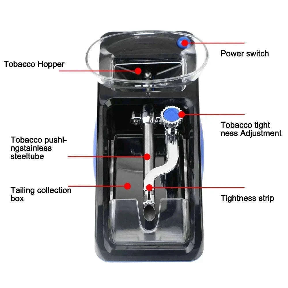 Electric Cigarette Rolling Machine for Fast, Consistent Rolls-Red EU