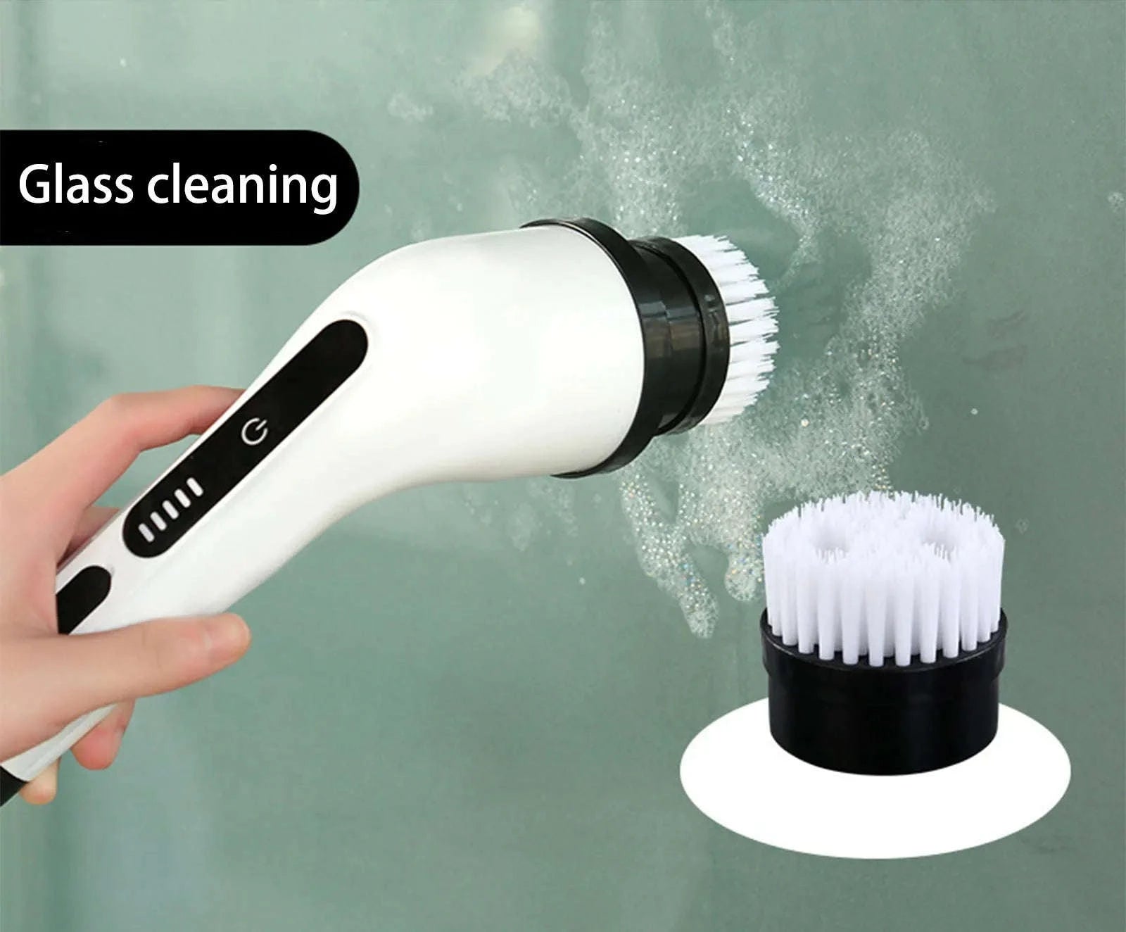 Electric Cleaning Brush 9‑in‑1 Rechargeable Cleaning Tool-WHITE / spain / EU