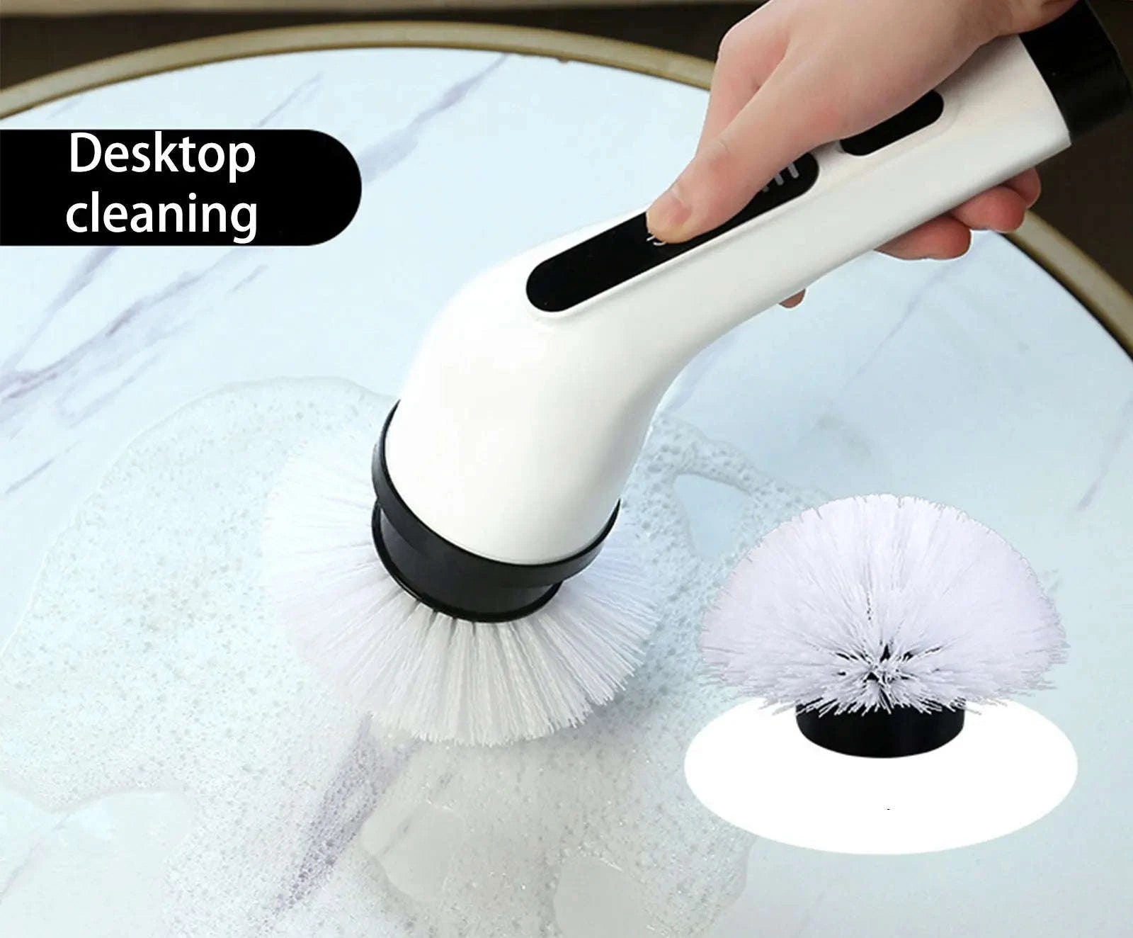 Electric Cleaning Brush 9‑in‑1 Rechargeable Cleaning Tool-WHITE / spain / EU