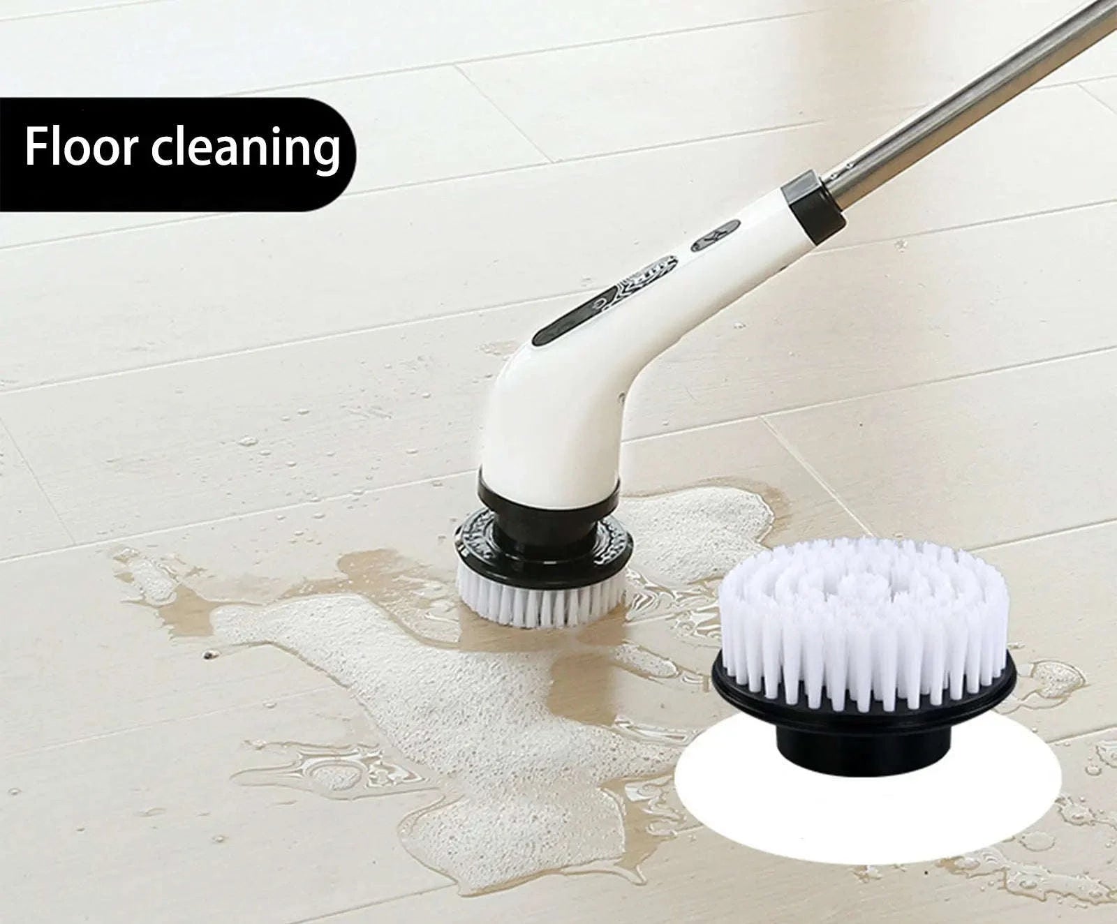 Electric Cleaning Brush 9‑in‑1 Rechargeable Cleaning Tool-WHITE / spain / EU
