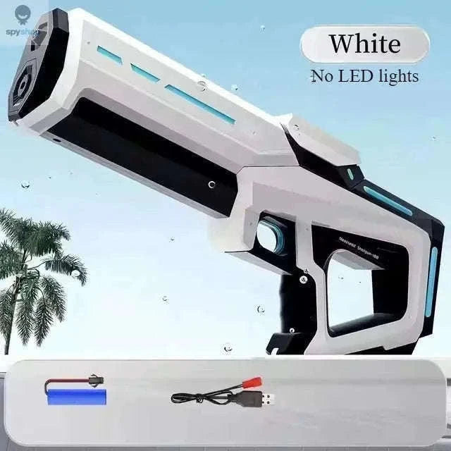 Electric Continuous Water Gun for Fast Summer Water Battles-blue