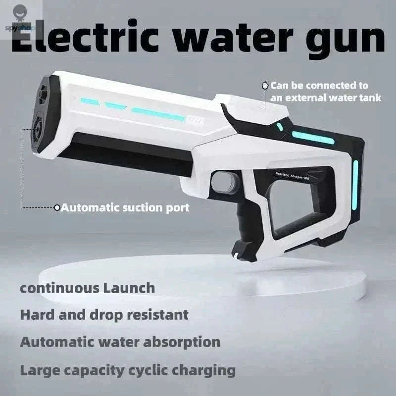 Electric Continuous Water Gun for Fast Summer Water Battles-blue