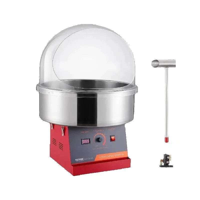Electric Cotton Candy Machine 1000W Candy Floss Maker with Bowl-red with cover / CZECH REPUBLIC