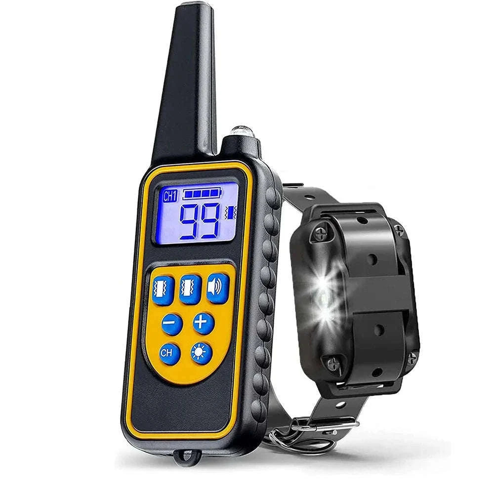 Electric Dog Training Collar with Remote for Clear Guidance-for 2 dogs / US Plug