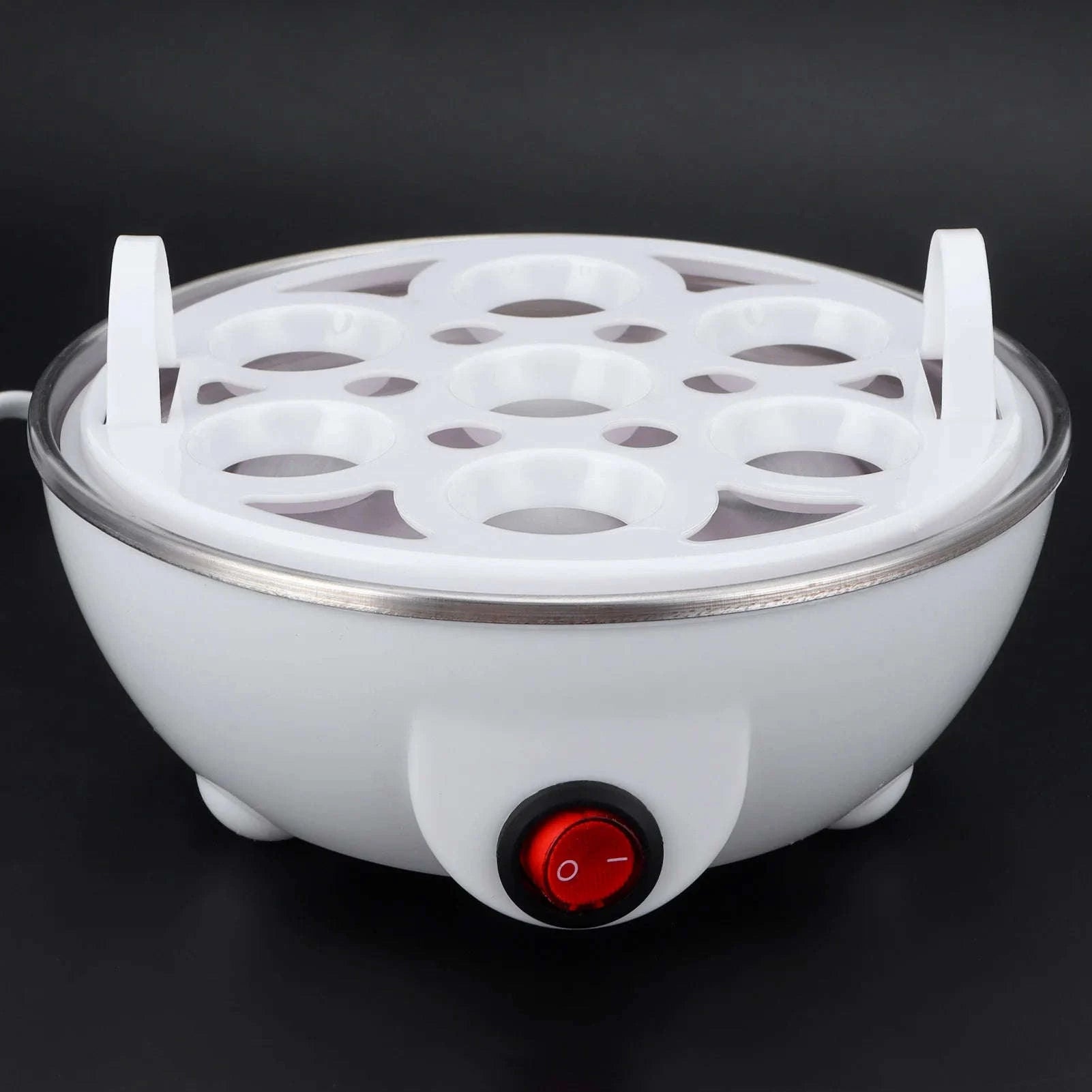 Electric Egg Boiler and Cooker-WHITE / L / US|United States
