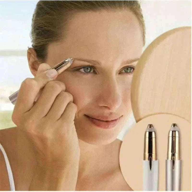 Electric Eyebrow Trimmer with LED Light and USB Charging-Default Title