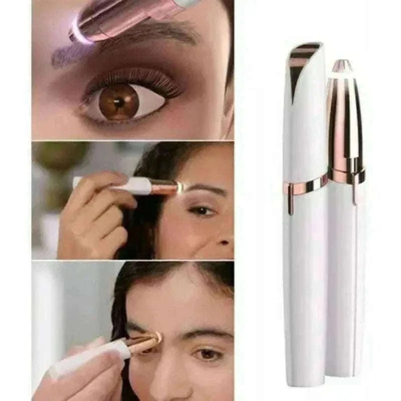 Electric Eyebrow Trimmer with LED Light and USB Charging-Default Title