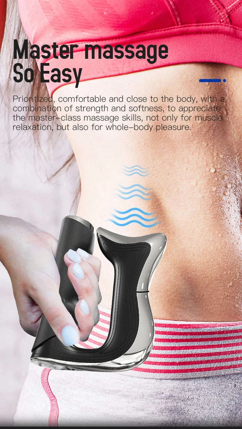 Electric Fascia Massager Hyperblade Massage Blade Tool-Black