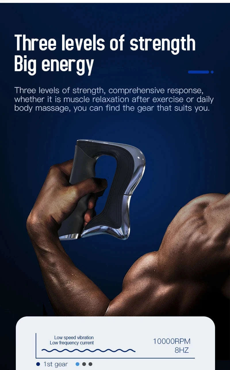 Electric Fascia Massager Hyperblade Massage Blade Tool-Black