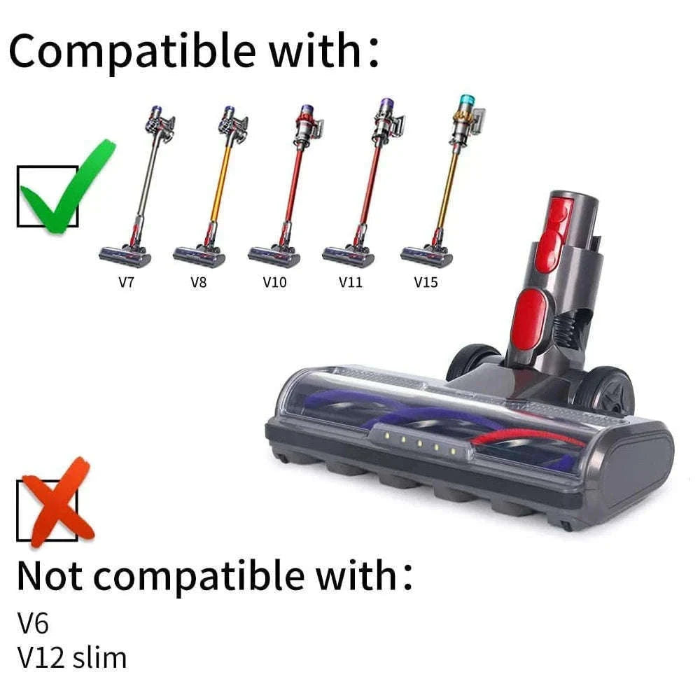 Electric Floor Brush Head for Dyson V7 V8 V10 V11 V15-Default Title