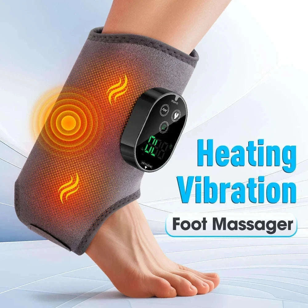 Electric Foot and Hand Massager with Heat and Vibration-Grey Wrist-5 level