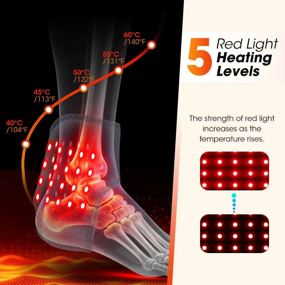 Electric Foot and Hand Massager with Heat and Vibration-Grey Wrist-5 level