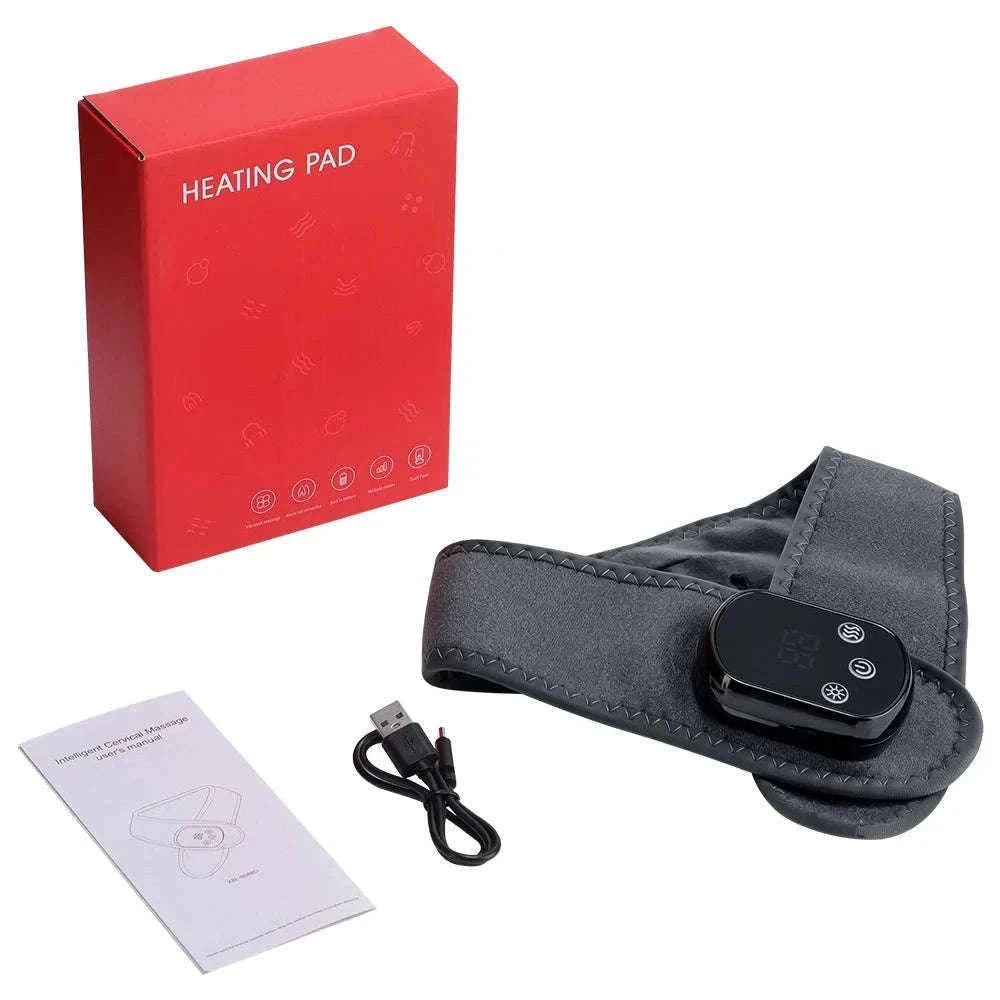 Electric Foot and Hand Massager with Heat and Vibration-Grey Wrist-5 level