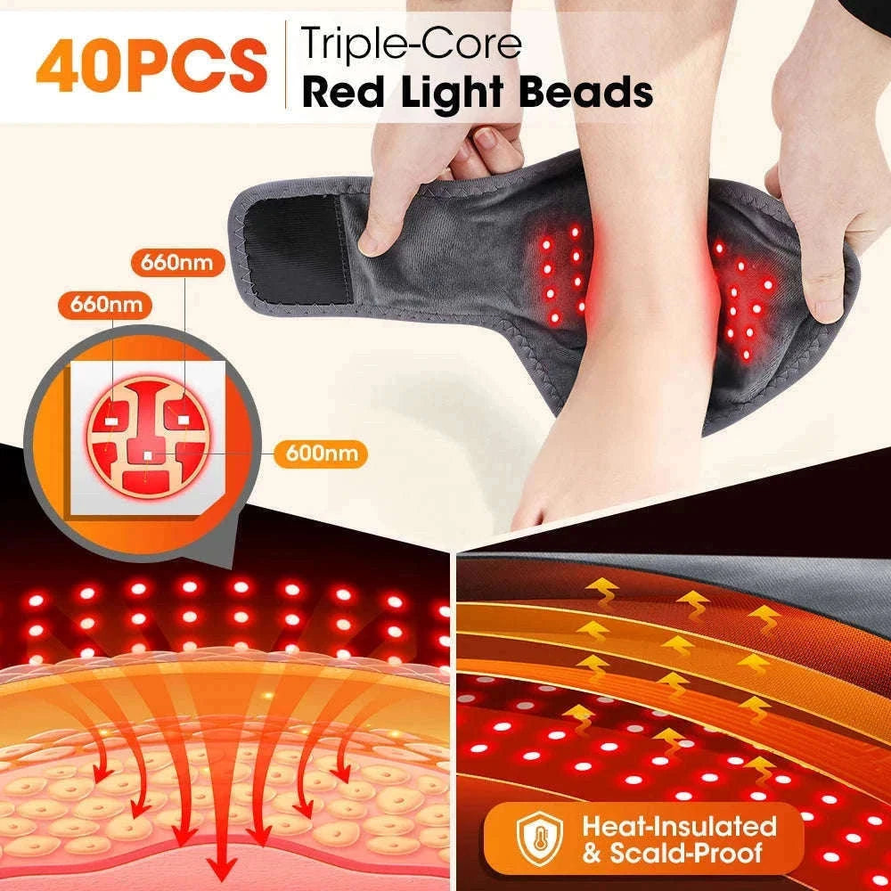 Electric Foot and Hand Massager with Heat and Vibration-Grey Wrist-5 level