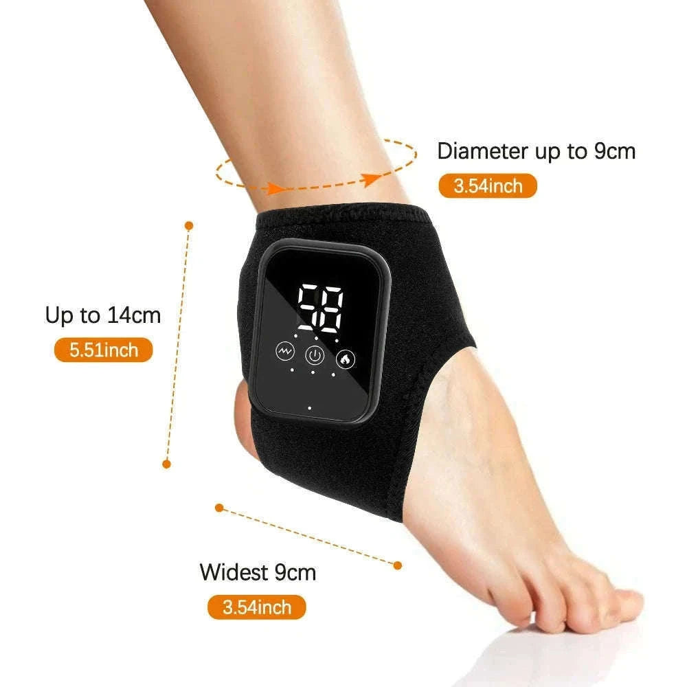 Electric Foot and Hand Massager with Heat and Vibration-Grey Wrist-5 level