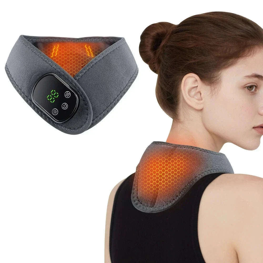 Electric Foot and Hand Massager with Heat and Vibration-Grey Wrist-5 level