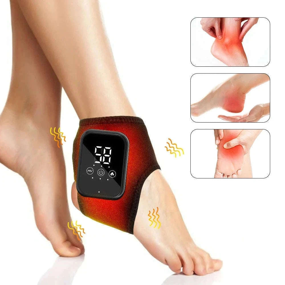 Electric Foot and Hand Massager with Heat and Vibration-Grey Wrist-5 level