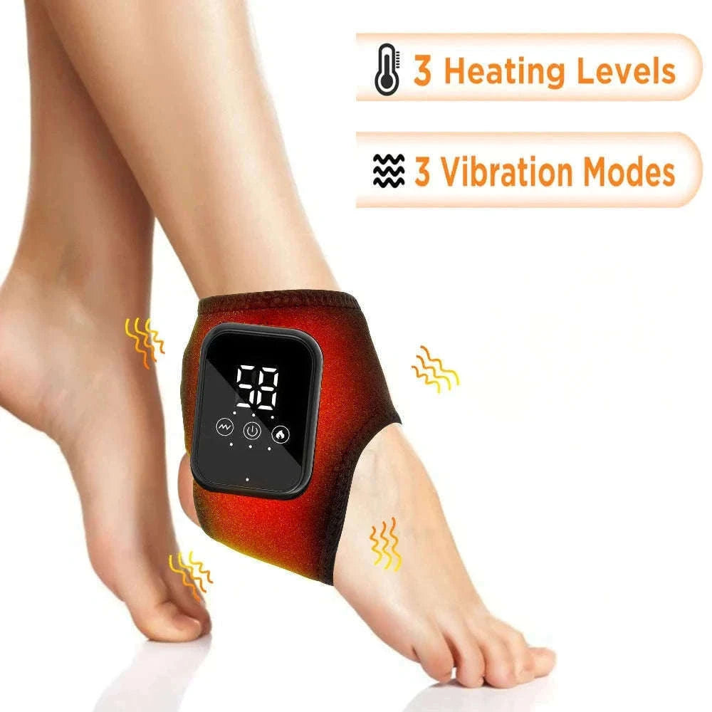 Electric Foot and Hand Massager with Heat and Vibration-Grey Wrist-5 level