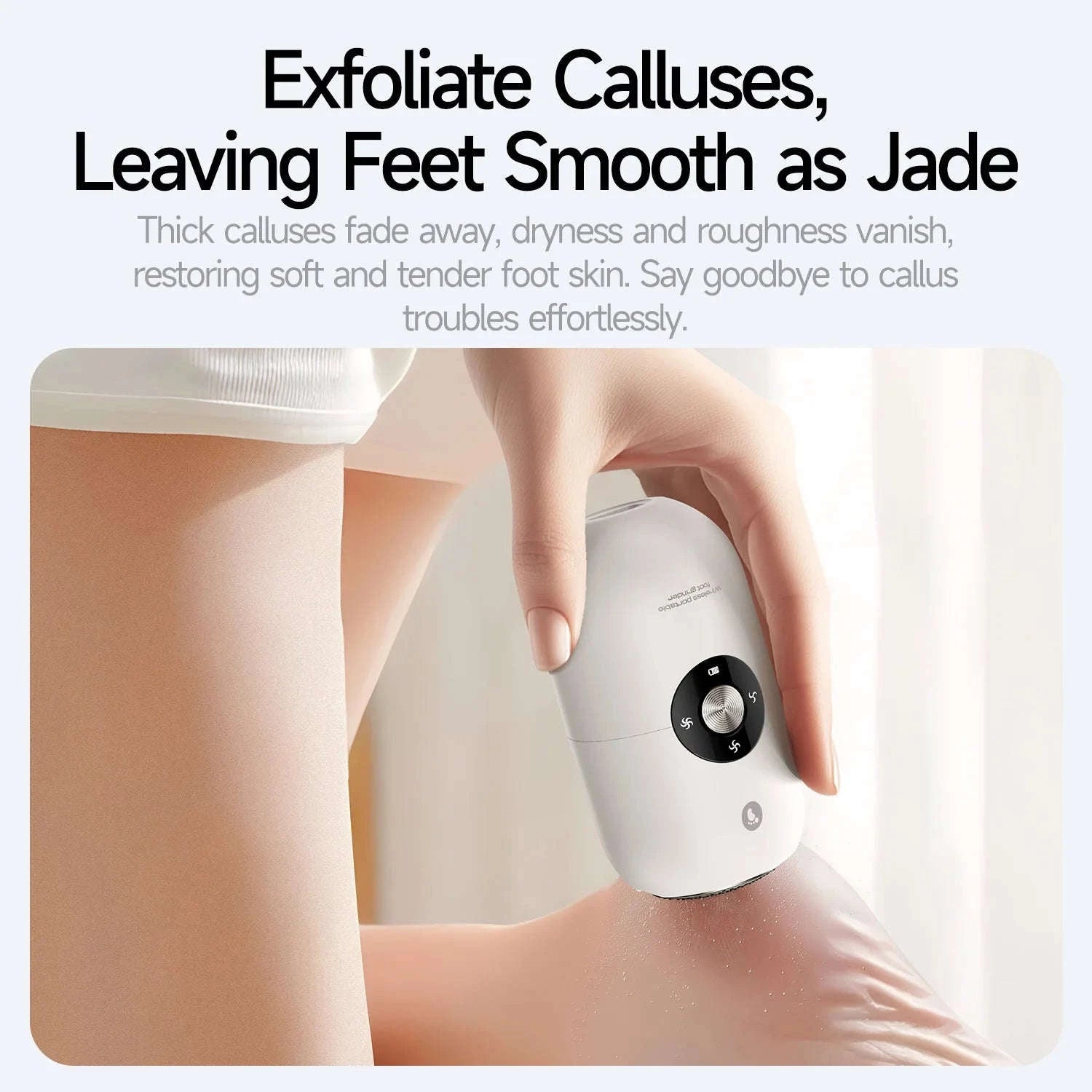 Electric Foot Callus Remover Kit Rechargeable Waterproof Pedicure Tool-black