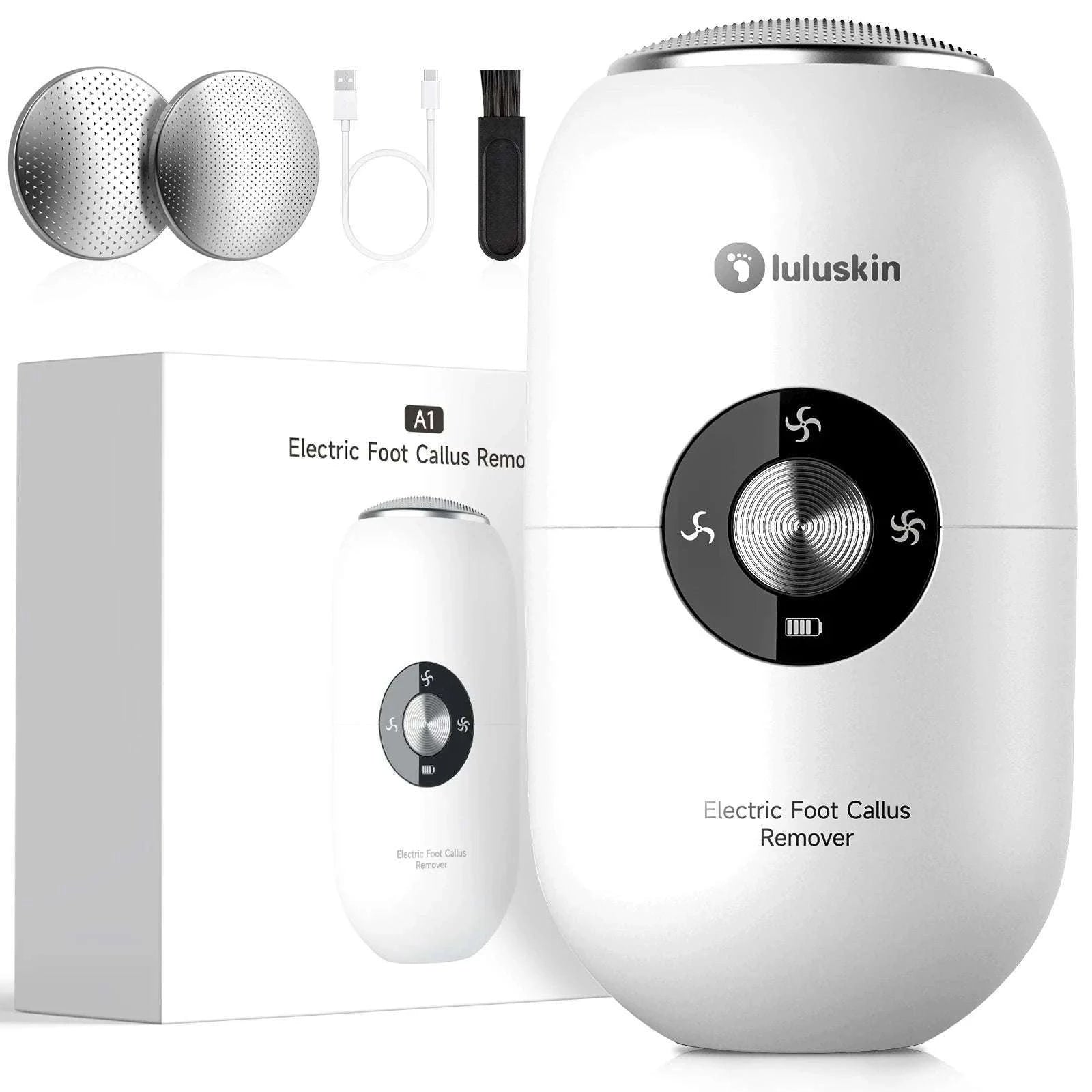 Electric Foot Callus Remover Kit Rechargeable Waterproof Pedicure Tool-