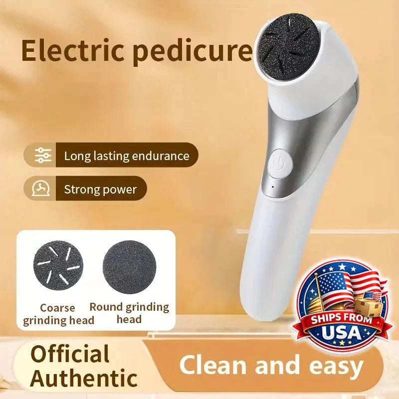 Electric Foot Callus Remover Rechargeable Pedicure Grinder Tool-White 1 / United States