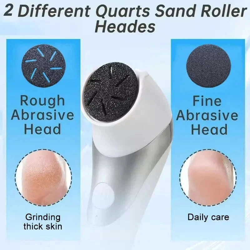 Electric Foot Callus Remover Rechargeable Pedicure Grinder Tool-White 1 / United States