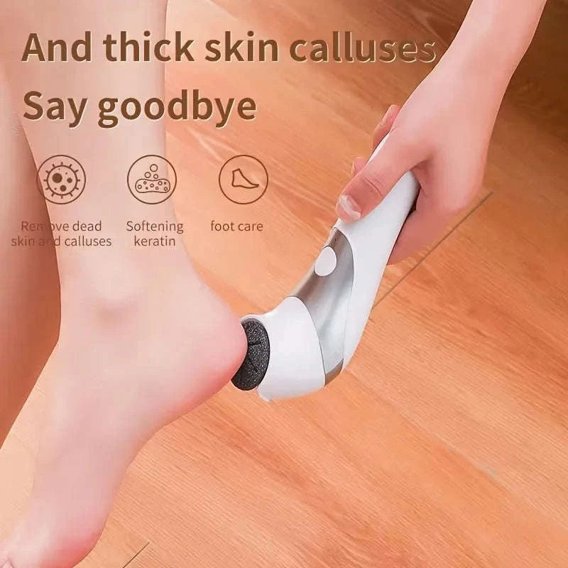 Electric Foot Callus Remover Rechargeable Pedicure Grinder Tool-White 1 / United States